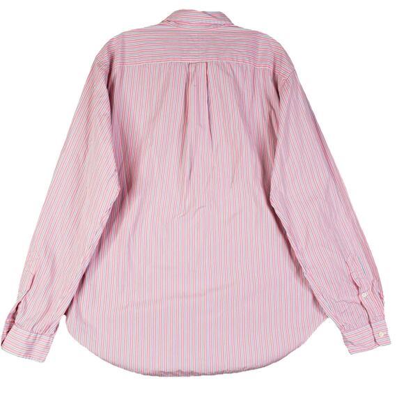 Polo Ralph Lauren Shirt Mens Size Large Pink Stripe Button Down Oxford LS - Picture 2 of 9